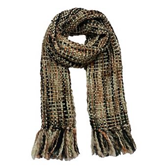 Feelgoodz Artisan Woven Stella Acrylic Multi Colored Winter Scarf