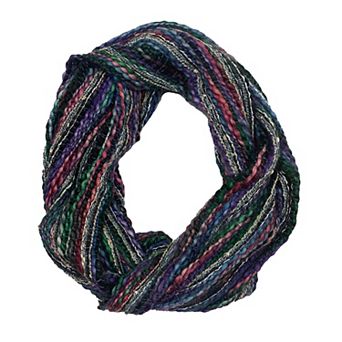Feelgoodz Artisan Woven Luna Infinity Acrylic Multi Colored Winter Scarf