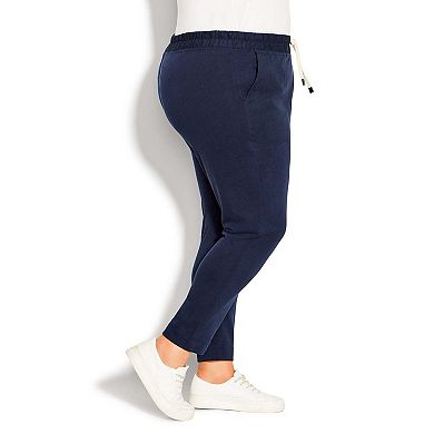 Avenue Women's Plus Size Contrast Pocket Knit Pant