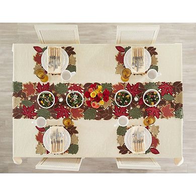 BrylaneHome Embroidered Cutout Table Runner