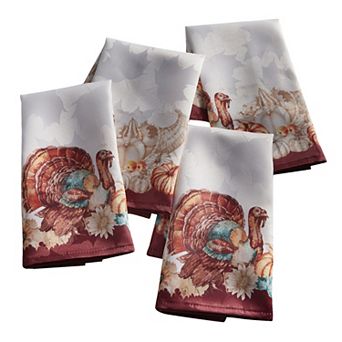 BrylaneHome 4 pc Turkey Napkins