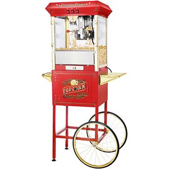 Princeton 8oz Popcorn Machine with Cart by Great Northern Popcorn