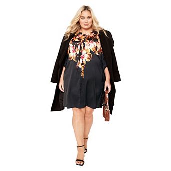 Avenue Women's Plus Size Lily Placement Dress