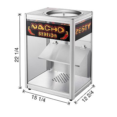 Nacho Machine Food Warmer Steel Countertop Display Case By Great Northern Popcorn