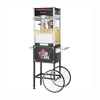 Top Star 12oz Popcorn Machine with Cart by Great Northern Popcorn