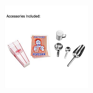 Top Star 12oz Popcorn Machine with Cart by Great Northern Popcorn