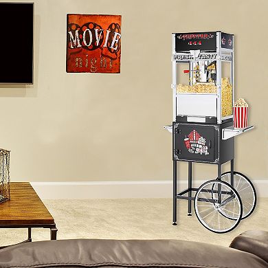 Top Star 12oz Popcorn Machine with Cart by Great Northern Popcorn