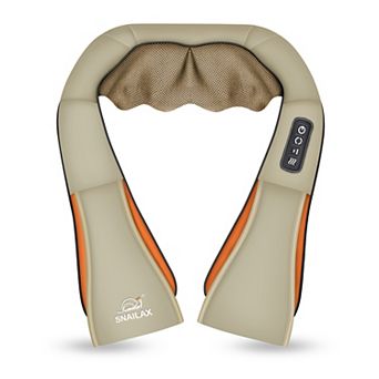 Snailax Upgraded Shiatsu Neck and Shoulder Massager with Heat, Back Electric Massage Pillow