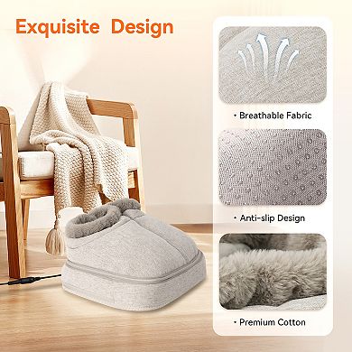 Snailax Shiatsu Heated Foot Massager, Soothing Vibration Foot Warmer With App Control Size 13 Gifts