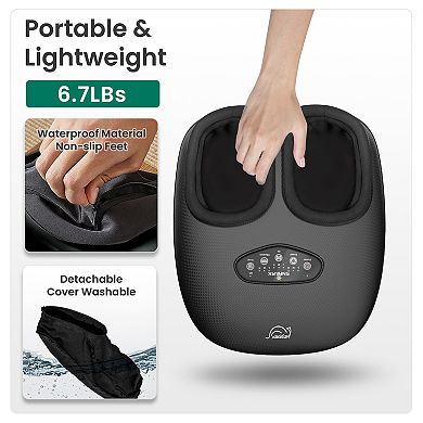 Snailax Shiatsu Foot Massager for Circulation Up to Size 13, Air Compression Foot Massager Machine