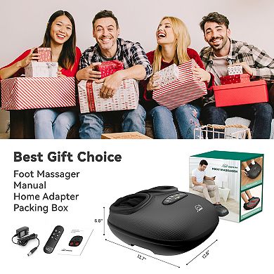 Snailax Shiatsu Foot Massager for Circulation Up to Size 13, Air Compression Foot Massager Machine