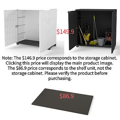 Indoor Outdoor Plastic Storage Cabinet Outdoor Storage Shed
