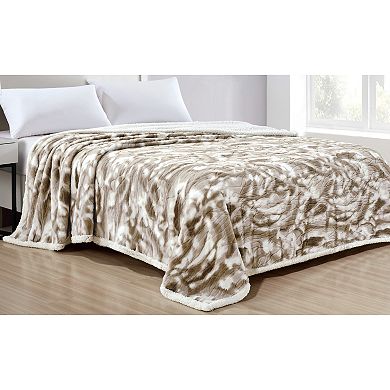 Alaska Sherpa Machine Washable Warm And Comfortable Blanket