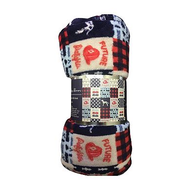 Firefighter Patchwork Decorative Machine Washable Throw