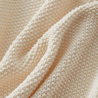 Kate Aurora Vermont Impressions Cable Knit Accent Throw Blanket - 50 In. W X 60 In. L