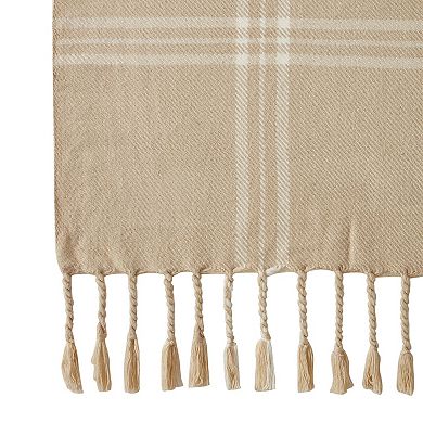 Kate Aurora Woodland Plaid Fringed Accent Throw Blanket - 50 In. X 60 In.