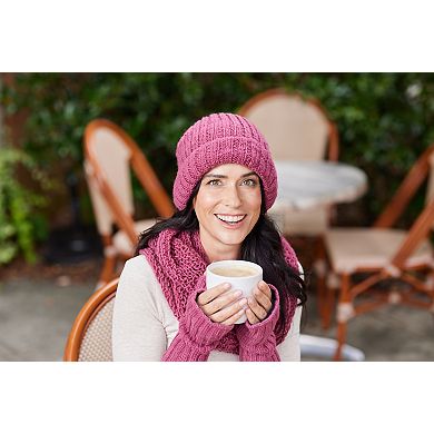 Feelgoodz Women’s Artisan Hand-Knit Denali Ribbed Wool Beanie Hat