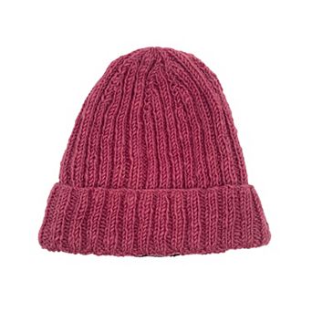 Feelgoodz Women’s Artisan Hand-Knit Denali Ribbed Wool Beanie Hat