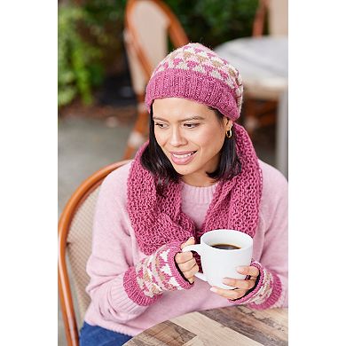 Feelgoodz Women’s Artisan Hand-Knit Jaya Harlequin Wool Beanie Hat