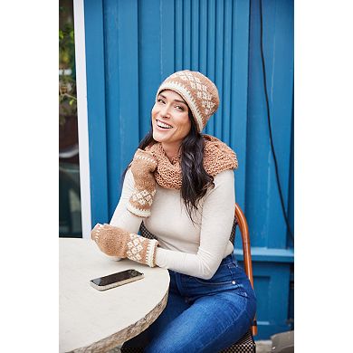 Feelgoodz Women’s Artisan Hand-Knit Vail Winter Wool Beanie Hat