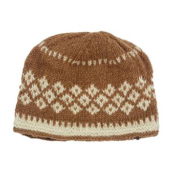Feelgoodz Women’s Artisan Hand-Knit Vail Winter Wool Beanie Hat