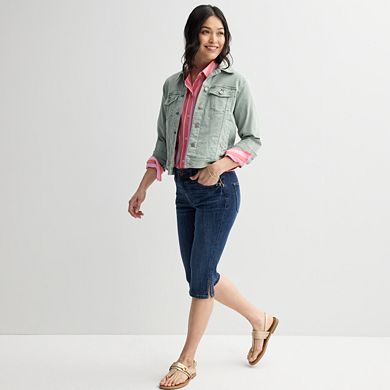 Petite Sonoma Goods For Life® Mid-Rise Denim Capris
