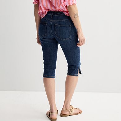 Petite Sonoma Goods For Life® Mid-Rise Denim Capris