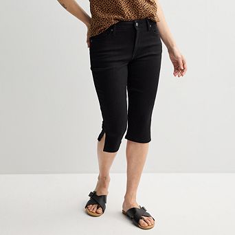 Petite Sonoma Goods For Life® Mid-Rise Denim Capris