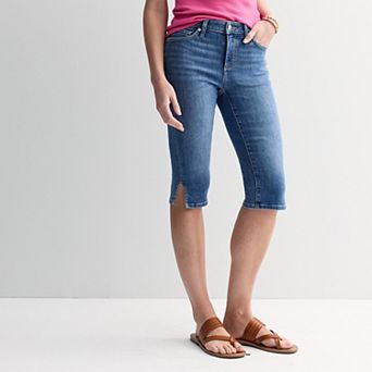 Petite Sonoma Goods For Life® Mid-Rise Denim Capris