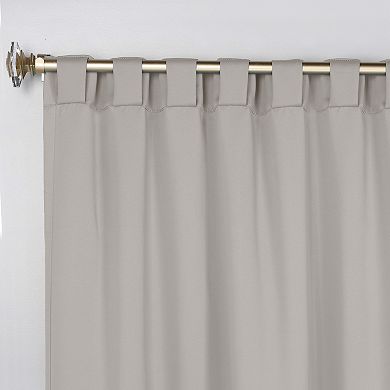 SUPERIOR Solid Room Darkening Rod Pocket 2 Window Curtain Panels