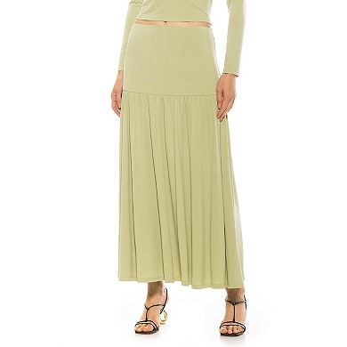 Women's ALEXIA ADMOR Lia Shirred Maxi Skirt