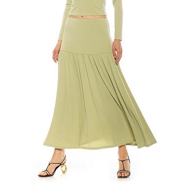 Women's ALEXIA ADMOR Lia Shirred Maxi Skirt