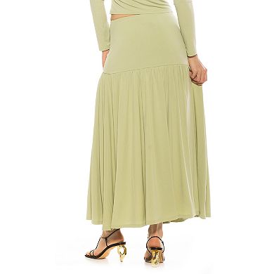 Women's ALEXIA ADMOR Lia Shirred Maxi Skirt