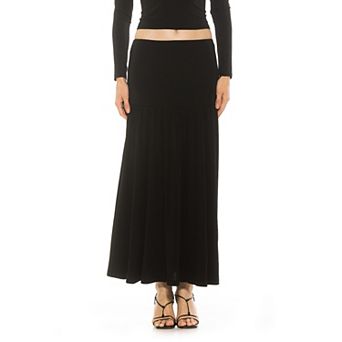 Women's ALEXIA ADMOR Lia Shirred Maxi Skirt