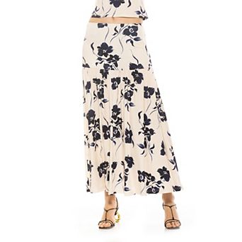Women's ALEXIA ADMOR Lia Shirred Maxi Skirt