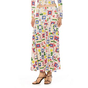 Women's ALEXIA ADMOR Lia Shirred Maxi Skirt