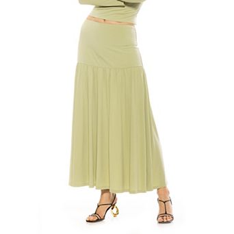 Women's ALEXIA ADMOR Lia Shirred Maxi Skirt