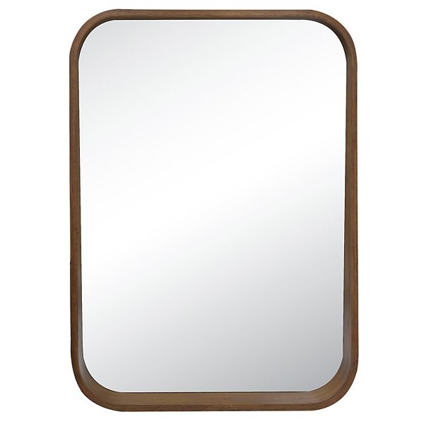 Belle Maison Rounded Edge Modern Rectangular Wall Mirror