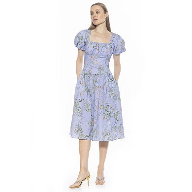Women's ALEXIA ADMOR Jessi Dropped Waist Midi Dress