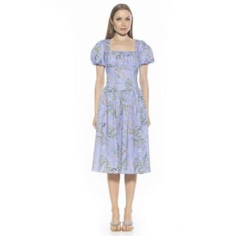 Women's ALEXIA ADMOR Jessi Dropped Waist Midi Dress