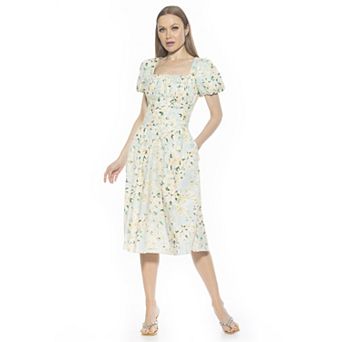 Women's ALEXIA ADMOR Jessi Dropped Waist Midi Dress