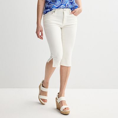 Denim Capri Jeans White Stretch Capris Denim Capri Kohls Womens