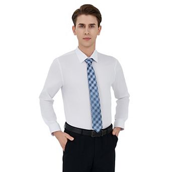 Men's Bespoke Slim-Fit Dress Shirt & Tie Set