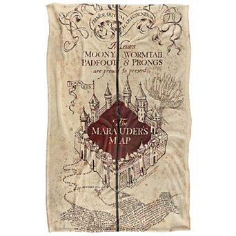 Harry Potter Marauders Map Throw Blanket - 36" x 58"