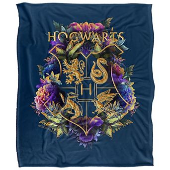 Harry Potter Floral Throw Blanket