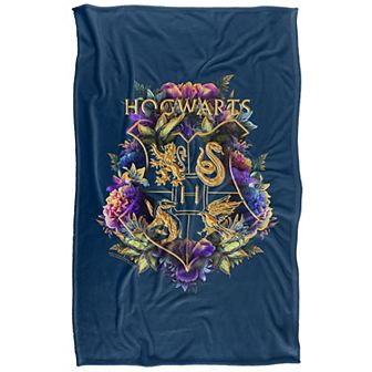 Harry Potter Floral Throw Blanket
