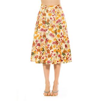 Women's ALEXIA ADMOR Illia Pleated Midi Skirt