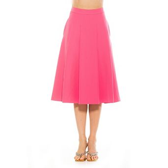 Women's ALEXIA ADMOR Illia Pleated Midi Skirt