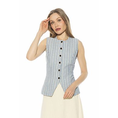 Women's ALEXIA ADMOR Kinsley Crewneck Sleeveless Vest Top
