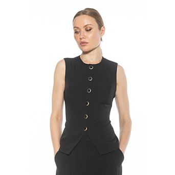Women's ALEXIA ADMOR Kinsley Crewneck Sleeveless Vest Top